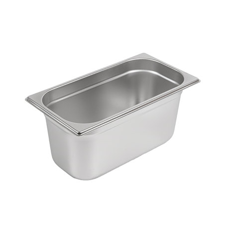 Image BAC GASTRONOME 1/3 4,9 L 32,5x17,5x15 CM ARGENTE INOX (1 UNITÉ) #1