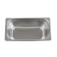 Image BAC GASTRONOME 1/3 4,9 L 32,5x17,5x15 CM ARGENTE INOX (1 UNITÉ) #4