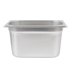BAC GASTRONOME 1/4 3,8 L 26,5x16x15 CM ARGENTE INOX (1 UNITÉ)