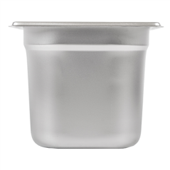 Image BAC GASTRONOME 1/6 1,9 L 17,6x16,2x15 CM ARGENTE INOX (1 UNITÉ) #3