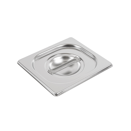 Image COUVERCLE 1/6 POUR RÉFÉRENCE 181.75  17,6x16 CM ARGENTE INOX (1 UNITÉ) #1