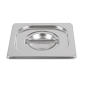 Image COUVERCLE 1/6 POUR RÉFÉRENCE 181.75  17,6x16 CM ARGENTE INOX (1 UNITÉ) #2