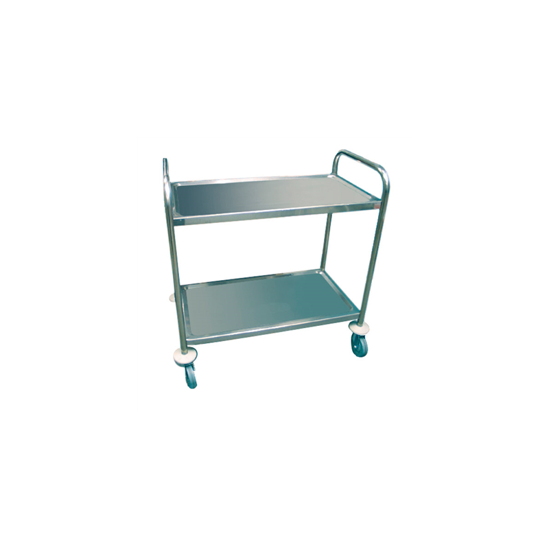 CHARIOT SERVICE 2 NIVEAUX 'ARROW'  85x53x95 CM ARGENTE INOX (1 UNITÉ)