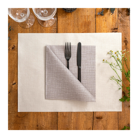 SERVIETTES 'DRY COTTON' 55 G/M2 40x40 CM CHOCOLAT AIRLAID (700 UNITÉ)