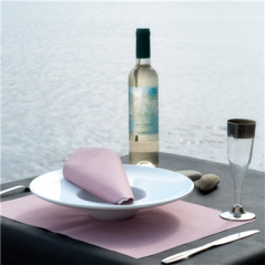 SERVIETTES 'DRY COTTON' 55 G/M2 40x40 CM BORDEAUX AIRLAID (700 UNITÉ)