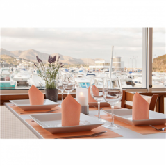 Image SERVIETTES 'DRY COTTON' 55 G/M2 40x40 CM MANDARINE AIRLAID (700 UNITÉ) #3