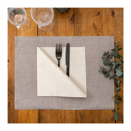 SETS DE TABLE 'DRY COTTON' 55 G/M2 30x40 CM CHOCOLAT AIRLAID (800 UNITÉ)