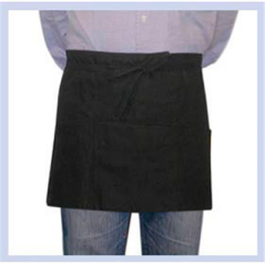 Image TABLIER PORTE MONNAIE DE 3 POCHES  61x30 CM NOIR POLYESTER (1 UNITÉ) #1