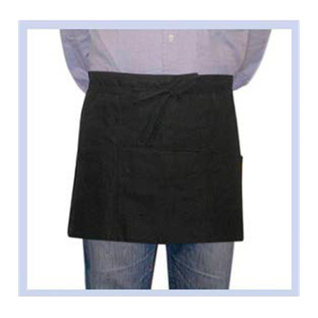 Image TABLIER PORTE MONNAIE DE 3 POCHES  61x30 CM NOIR POLYESTER (1 UNITÉ) #1