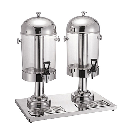 Image DISTRIBUTEUR DE JUS 2x8 L 56x35x59CM ARGENTE INOX (1 UNITÉ) #1