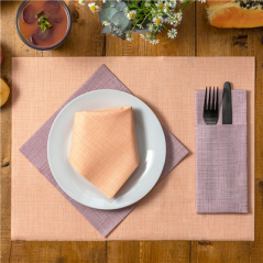 Image SETS DE TABLE 'DRY COTTON' 55 G/M2 30x40 CM MANDARINE AIRLAID (800 UNITÉ) #4