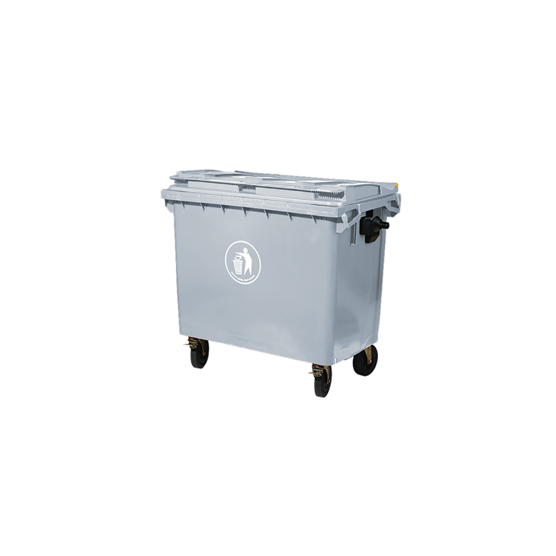 CONTENEUR GEANT 660 L 124x76x120 CM GRIS HDPE (1 UNITÉ) CONTENEUR GEANT 660 L 124x76x120 CM GRIS HDPE (1 UNITÉ)