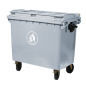 CONTENEUR GEANT 660 L 124x76x120 CM GRIS HDPE (1 UNITÉ) Image CONTENEUR GEANT 660 L 124x76x120 CM GRIS HDPE (1 UNITÉ) #1