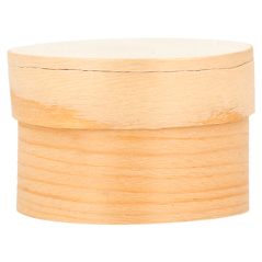 Image MINI BOÎTES CYLINDRIQUES + CARTON ET CAPSULE  Ø 5x3,5 CM NATUREL BOIS (200 UNITÉ) #3