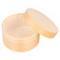 Image MINI BOÎTES CYLINDRIQUES + CARTON ET CAPSULE  Ø 8x4 CM NATUREL BOIS (200 UNITÉ) #4