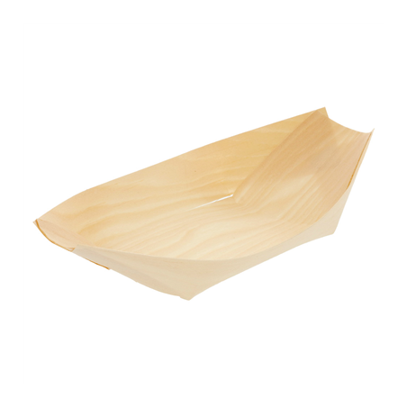 Image BARQUETTES EN FEUILLE DE PEUPLIER  17x8,5x2 CM NATUREL BOIS (1000 UNITÉ) #1