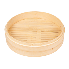 Image RÉCIPIENTS MAXI DIM-SUM  Ø 30x6 CM NATUREL BAMBOU (4 UNITÉ) #1