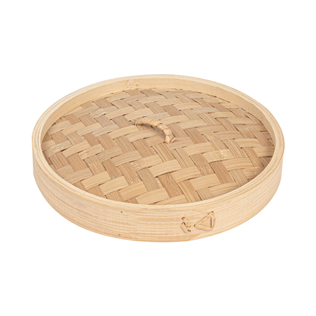 Image COUVERCLES MAXI DIM-SUM  Ø 20x3 CM NATUREL BAMBOU (4 UNITÉ) #1