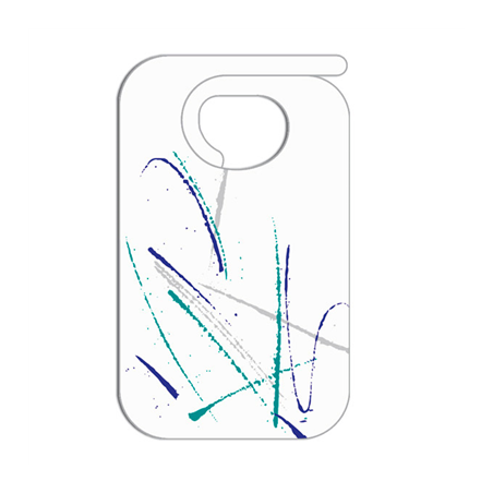 Image BAVOIRS ADULTES  50 + 25 PE G/M2 36x60 CM BLANC AIRLAID (100 UNITÉ) #1