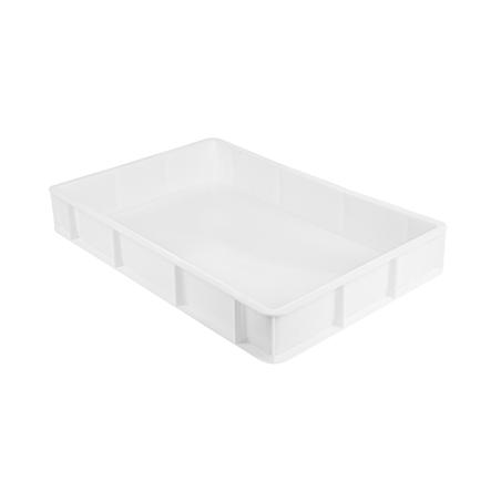 Image CONTENEUR EMPILABLE POUR PÂTE À PIZZA 15 L 60x40x9 CM BLANC PEHD (1 UNITÉ) #1