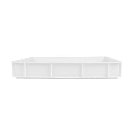CONTENEUR EMPILABLE POUR PÂTE À PIZZA 15 L 60x40x9 CM BLANC PEHD (1 UNITÉ)
