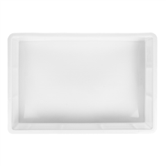 Image CONTENEUR EMPILABLE POUR PÂTE À PIZZA 15 L 60x40x9 CM BLANC PEHD (1 UNITÉ) #3