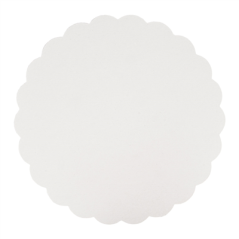 Image DISQUES PLATS PÂTISSERIE  300 G/M2 Ø 27 CM BLANC CARTON (250 UNITÉ) #1