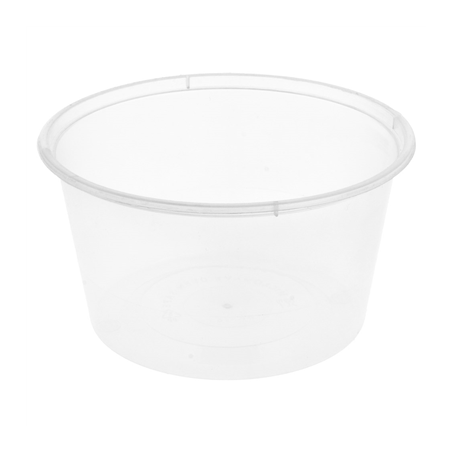 Image RÉCIPIENTS INJECTÉS MICRO-ONDABLES 475 ML Ø 11,5x6,5 CM TRANSPARENT PP (500 UNITÉ) #1