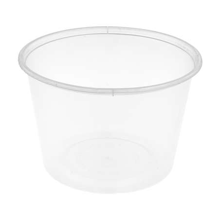 Image RÉCIPIENTS INJECTÉS MICRO-ONDABLES 525 ML Ø 11,5x8 CM TRANSPARENT PP (500 UNITÉ) #1