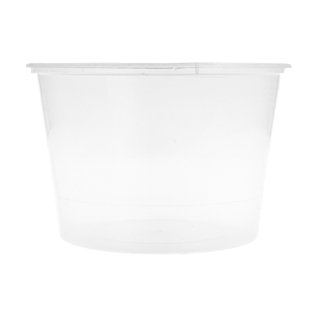 RÉCIPIENTS INJECTÉS MICRO-ONDABLES 525 ML Ø 11,5x8 CM TRANSPARENT PP (500 UNITÉ)