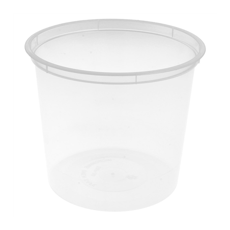 Image RÉCIPIENTS INJECTÉS MICRO-ONDABLES 700 ML Ø 11,5x10 CM TRANSPARENT PP (500 UNITÉ) #1