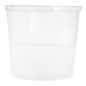 Image RÉCIPIENTS INJECTÉS MICRO-ONDABLES 700 ML Ø 11,5x10 CM TRANSPARENT PP (500 UNITÉ) #2