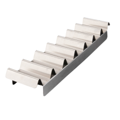 Image PLATEAU POUR "HOT DOGS" 'ARTINOX'  47,3x10,2x5,5 CM ARGENTE ACIER (1 UNITÉ) #1