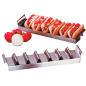 Image PLATEAU POUR "HOT DOGS" 'ARTINOX'  47,3x10,2x5,5 CM ARGENTE ACIER (1 UNITÉ) #2