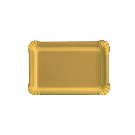 Image PLATEAUX RECTANGULAIRES  550 G/M2 16x22 CM OR CARTON (50 UNITÉ) #1