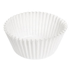 Image CAPSULES 'PETITS FOURS' 50 G/M2 Ø 2,4x2 CM BLANC PARCH.INGRAISSABLE (500 UNITÉ) #1