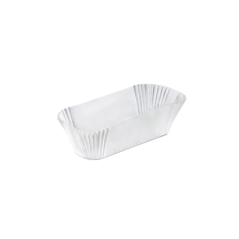 Image CAPSULES LONGUES 'PETITS FOURS' 50 G/M2 10,5x6x2,5 CM BLANC PARCH.INGRAISSABLE (1000 UNITÉ) #1