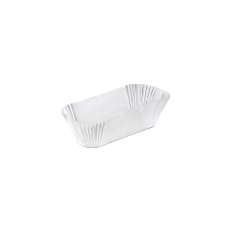Image CAPSULES LONGUES 'PETITS FOURS' 50 G/M2 10,5x6x2,5 CM BLANC PARCH.INGRAISSABLE (1000 UNITÉ) #1
