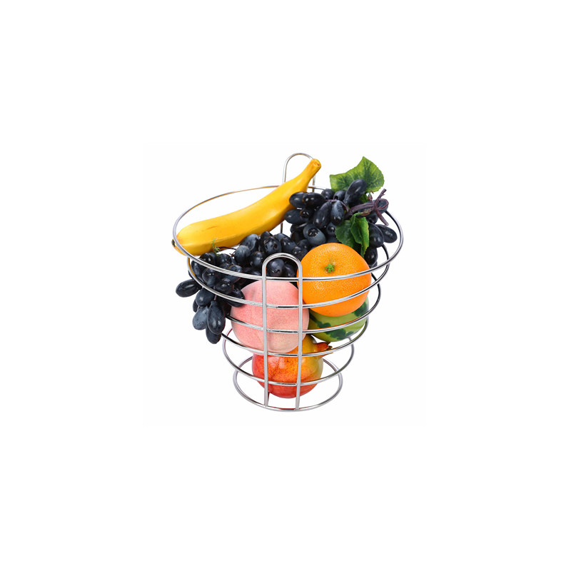 CORBEILLE AGRUMES  Ø 25x20 CM ARGENTE INOX (1 UNITÉ)