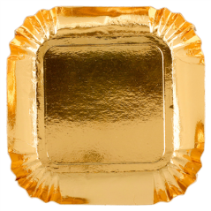 Image MINI PLATEAUX  325 G/M2 6,5x6,5 CM OR CARTON (100 UNITÉ) #3