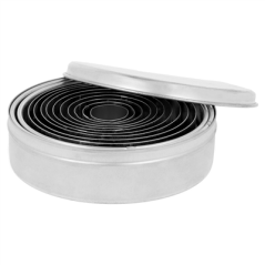 Image 12 U. DÉCOUPOIRS RONDS LISSES  Ø 2,2-11,2 CM ARGENTE LAITON (1 UNITÉ) #3