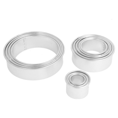 Image 12 U. DÉCOUPOIRS RONDS LISSES  Ø 2,2-11,2 CM ARGENTE LAITON (1 UNITÉ) #4