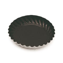 Image MINI PLATEAUX 325 G/M2 Ø 5,5 CM NOIR CARTON (100 UNITÉ) #1