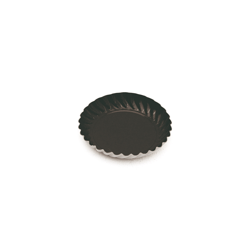 MINI PLATEAUX  325 G/M2 Ø 5,5 CM NOIR CARTON (100 UNITÉ)