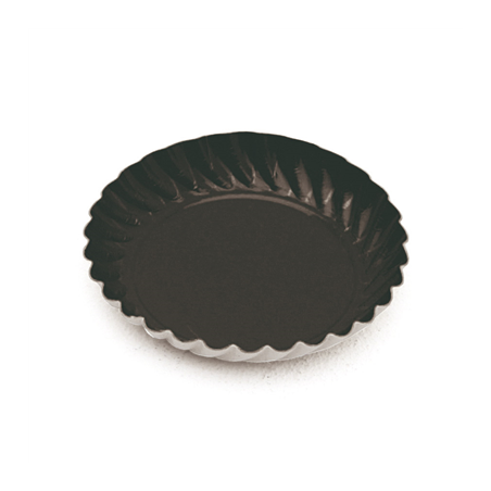 Image MINI PLATEAUX  325 G/M2 Ø 5,5 CM NOIR CARTON (100 UNITÉ) #1