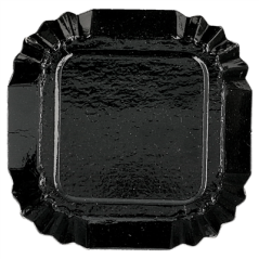Image MINI PLATEAUX 325 G/M2 5,5x5,5 CM NOIR CARTON (100 UNITÉ) #3