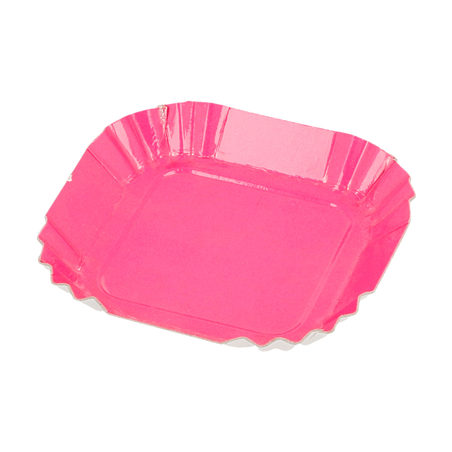 Image MINI PLATEAUX 325 G/M2 5,5x5,5 CM FUCHSIA CARTON (100 UNITÉ) #1