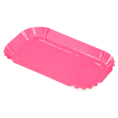 Image MINI PLATEAUX 325 G/M2 4x8 CM FUCHSIA CARTON (100 UNITÉ) #1