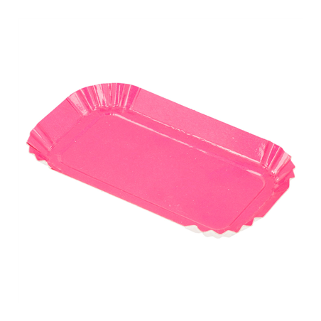Image MINI PLATEAUX 325 G/M2 4x8 CM FUCHSIA CARTON (100 UNITÉ) #1