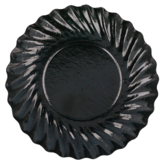 Image MINI PLATEAUX 325 G/M2 Ø 8,8 CM NOIR CARTON (100 UNITÉ) #3